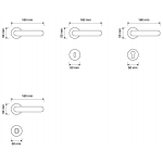 Havana Mesh Oro Brillo Manija de Puerta en Rosette Linea Calì Crystal