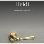 Heidi Linea Calì Manija de Puerta Clásica de Latón con Roseta
