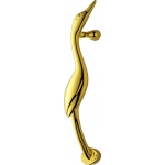 Mango Dolphin latón forjado Elementos PFS Pasini