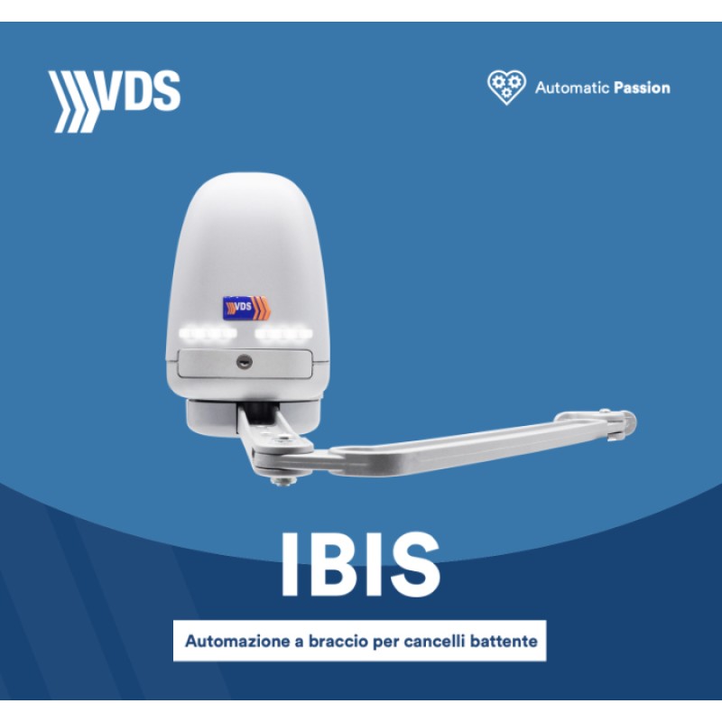 IBIS VDS Automatización para Puerta Batiente con Brazo Articulado