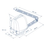 IBIS VDS Automatización para Puerta Batiente con Brazo Articulado