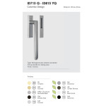 ID713 Q Colombo Tirador para Puerta Elevable Corredera en Latón