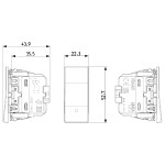 Inversor VIMAR LINEA 30012.B/C/G 1P 10 AX 250 V~