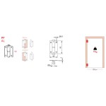 Justor PF 90 Pasador Coplanar Izquierda o Derecha 2 Piezas