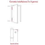 Justor PF 90 Pasador Coplanar Izquierda o Derecha 2 Piezas