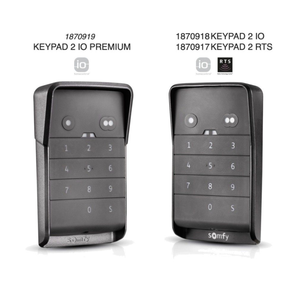 Somfy Keypad 2 Teclado para Motores Radio IO y RTS