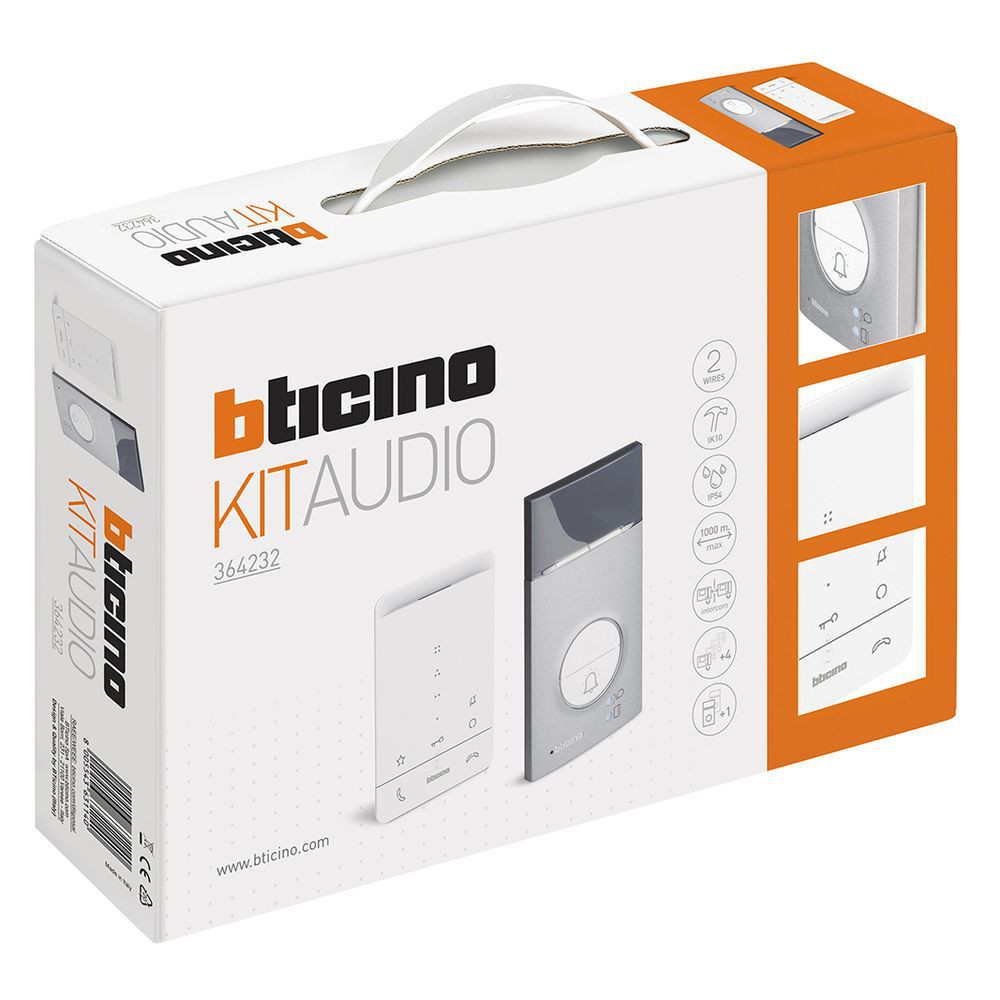 Kit Audio BTicino 364232 con Intercomunicador y Teclado