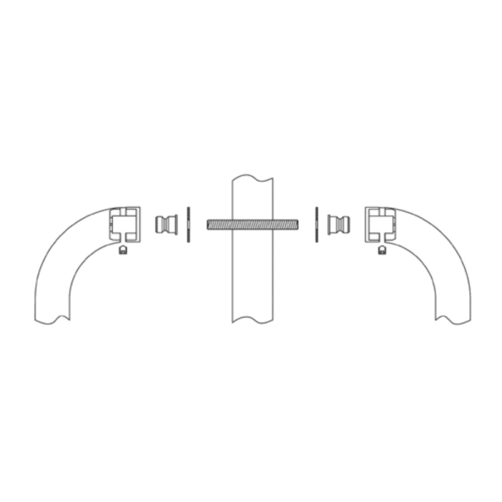 Kit de Fijación para Tiradores de Acero Inoxidable MPM