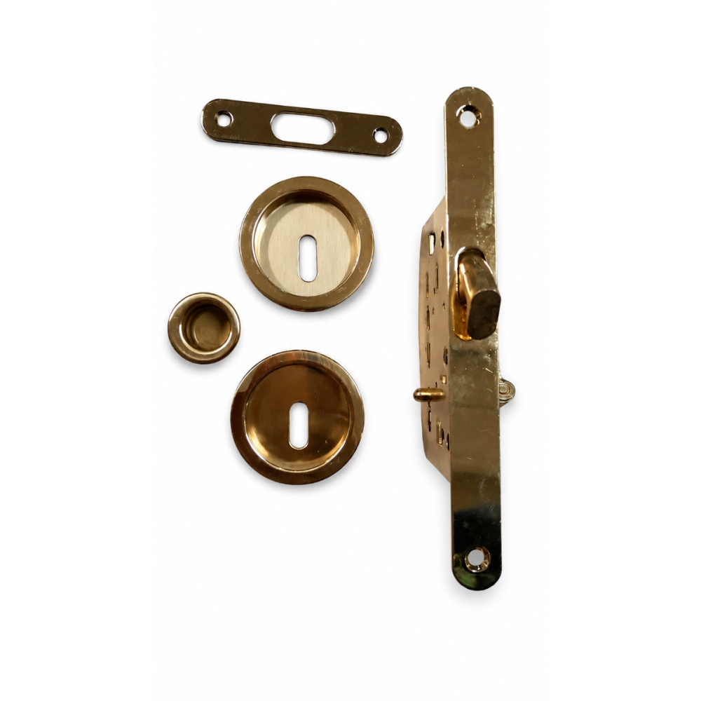 Kit Manilla y Cerradura Redonda Arieni 95 para Puertas Correderas