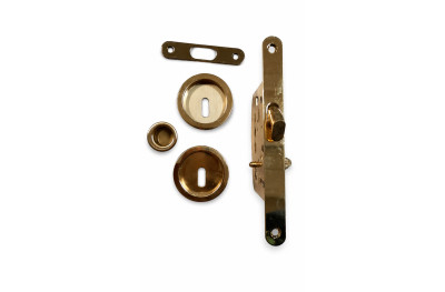 Kit Manilla y Cerradura Redonda Arieni 95 para Puertas Correderas