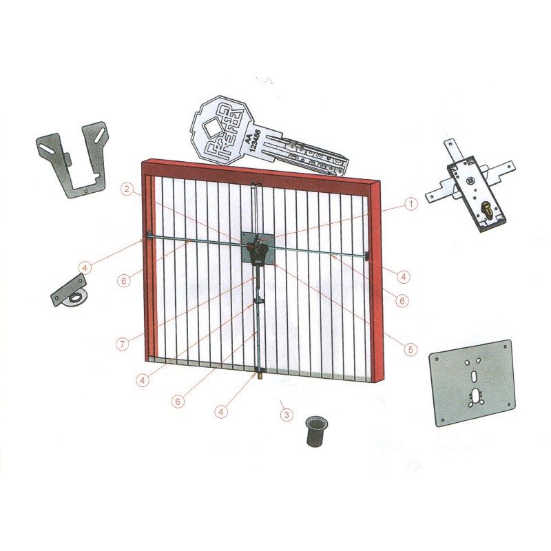 Kit Seguridad para Puertas Basculantes Garaje Prefer KW574