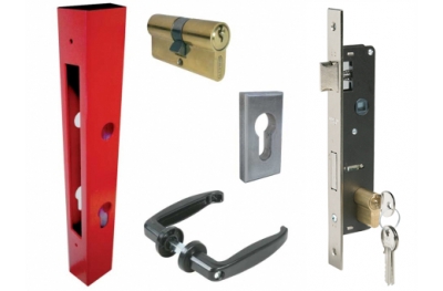  Cerraduras de puerta de garaje – Paquete de 2 cerraduras de  puerta de garaje para uso interior o exterior – Cerradura de seguridad  ideal para puertas correderas, puertas – Piezas de