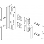 Kit de conexión Giesse Nueva Ventana manija Cremonese Art.02377 ALLCO5 R40