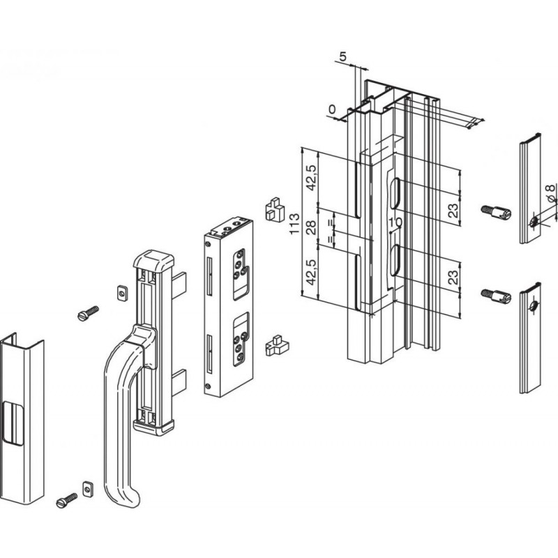 Kit de conexión Nova Giesse identificador de ventana Cremonese