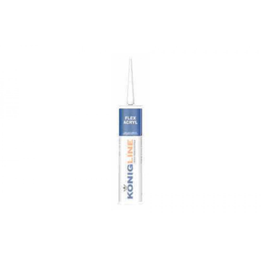 Konigline Eco Acryl Silicona acrílica blanca para puertas y ventanas