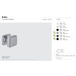 Kubo Colombo Design Pomo Giratorio para Puerta 55x55 mm