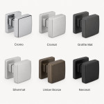 Kubo Colombo Design Pomo Giratorio para Puerta 55x55 mm