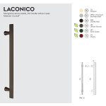 Laconico Colombo Design Tirador para Puerta sin Rosetas Alberto Meda