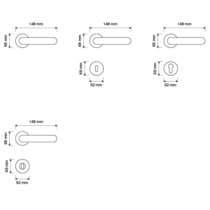 Liberty Oro Francés Manija de Puerta en Rosette Linea Calì Vintage