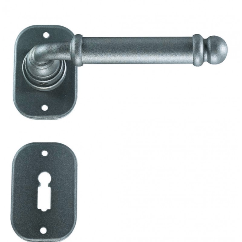 Lisboa Galbraith manija de la puerta con Rosetta y la boquilla