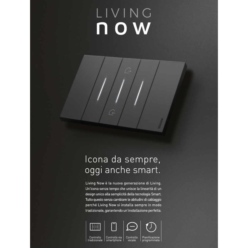 Living Now BTicino Serie Civil Placas e Interruptores Catálogo