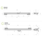 Liwin L35 Slim Comunello Actuador de Cadena para Ventanas