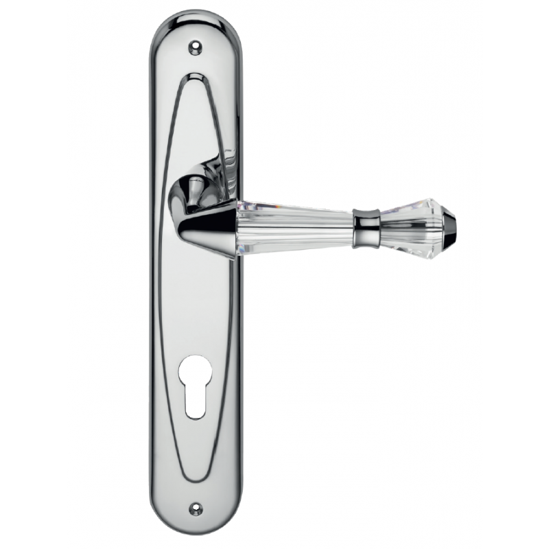 Luce Manija en la Placa para Puerta Linea Calì Crystal