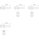 Luce Oro Brillo Manija de Puerta en Rosette Linea Calì Crystal