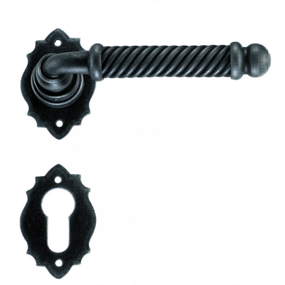 Manija de la puerta de Madrid Galbraith con roseta y la boquilla