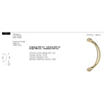 Manillón para Puerta Arieni Lusso 771 Largo 280 mm sin Rosetas