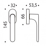 Manilla de Ventana ONE MOOD Colombo Design DK