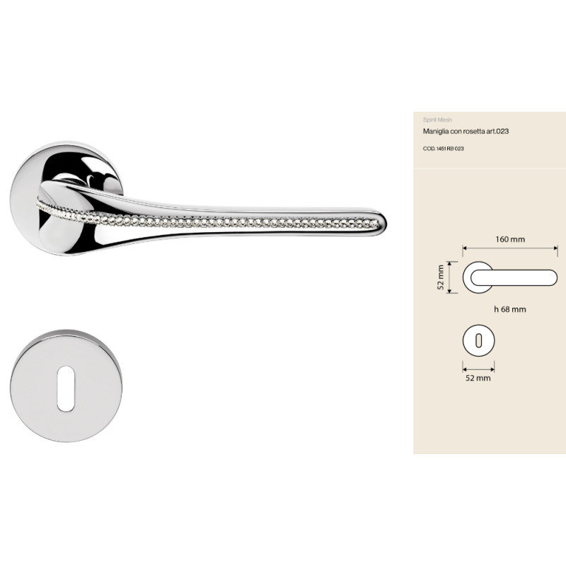 Manilla Spirit Mesh Linea Calì con Franja de Cristales Swarovski