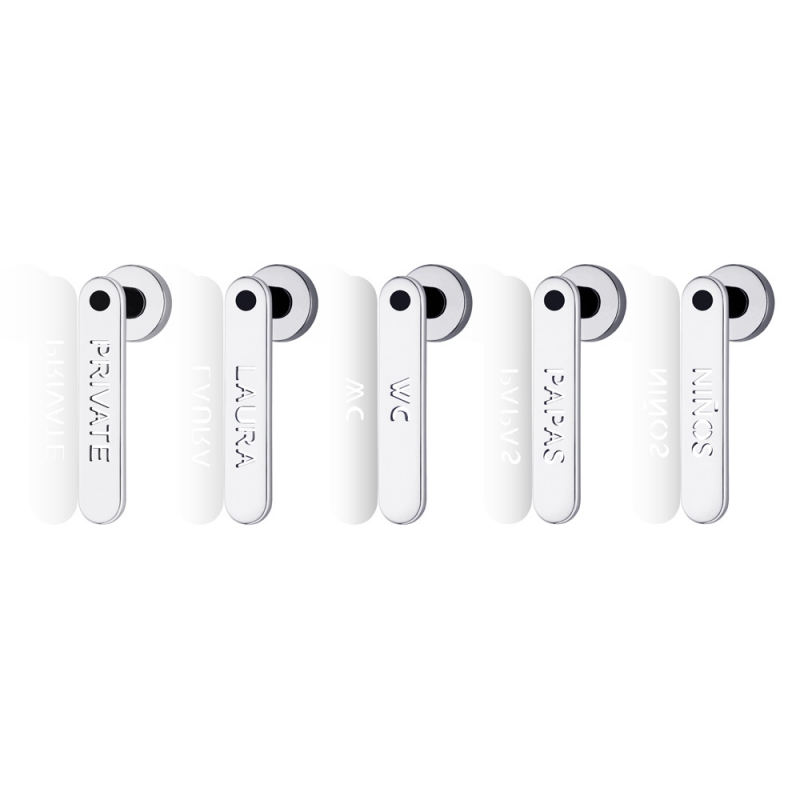 Tirador de puerta con escritura personalizada H1055 Palabras del diseñador italiano Franco Poli para Valli y Valli