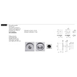Manillas Cuadradas para Puertas Correderas Arieni 94/AT/Q 55x55 mm