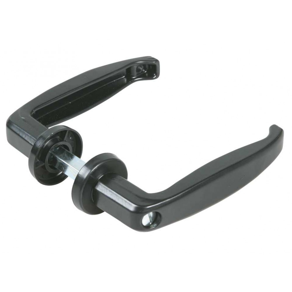 Manijas para puertas tornillo de metal con Pintado Negro IBFM