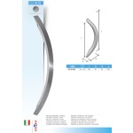 Manillone Curvo Acero Inoxidable 316L MPM 05.18 30x30