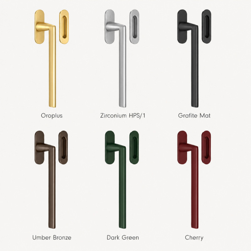 Tirador para Puerta Elevable Corredera Colombo Design AM313/0 con Placa