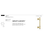 Manillón Clásico de Latón para Puerta Urano Arieni 950 Longitud 260mm