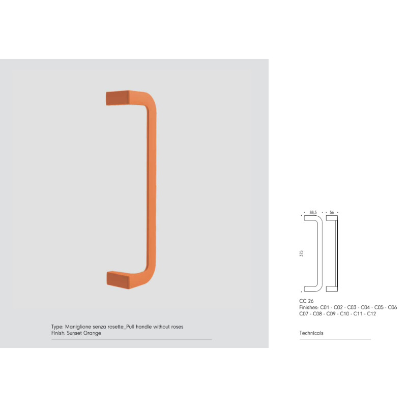 Manillone para Puerta MOOD COLOMBO DESIGN Modelo ONE o DUE