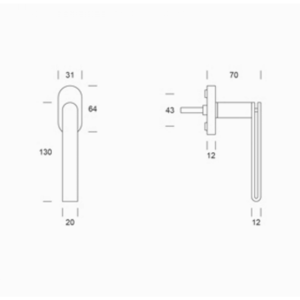 martellina acero inoxidable AISI 316L PBA 2MM.015.00DK
