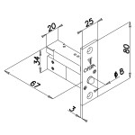 Microelectroválvula Electrónica seguridad integrada 20612 Quadra Serie Opera