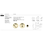 Manilla Empotrada para Puerta Corredera Arieni 94/SP Ø58 Kit Cerradura