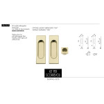 Uñeros Rectangulares Sin Orificio para Puerta Corredera Arieni 98/SF/R