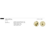 Condena para Puerta de Baño Arieni 400/CBP Roseta Redonda Ø50 mm