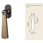 Opera Linea Calì Manija de Ventana DK Colección Neoclásica Vintage