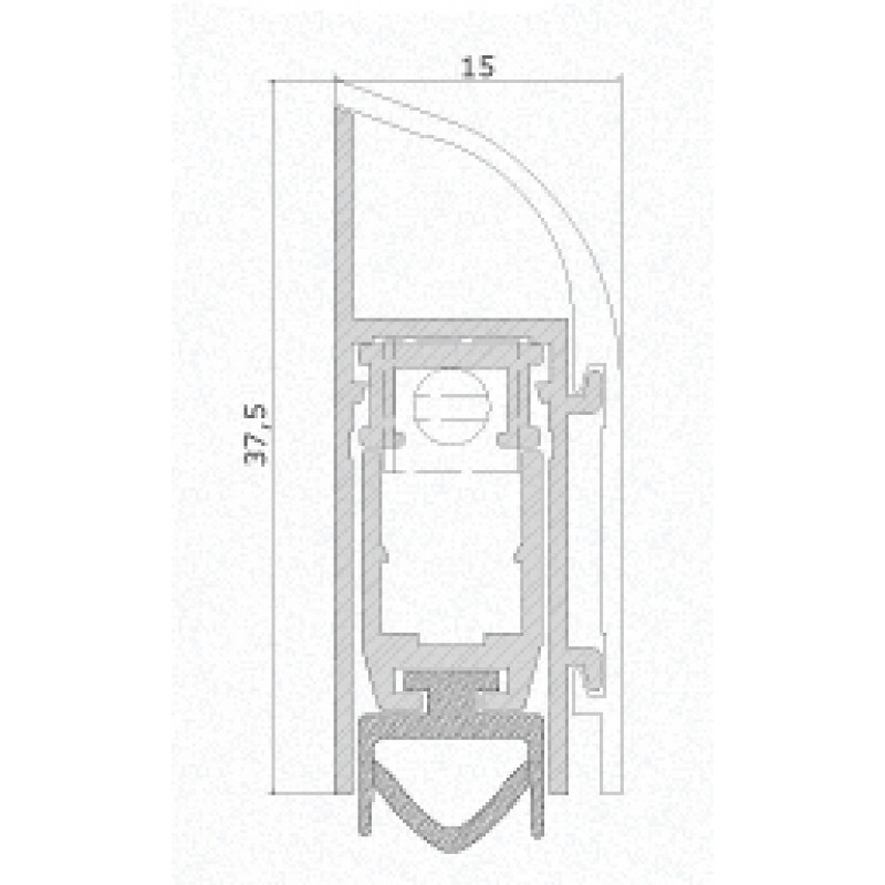 DIY Burlete para Puertas Comaglio 1450 Serie Comax Varios Tamaños y Colores