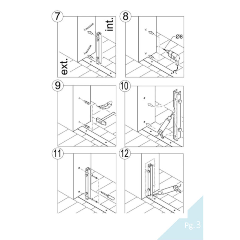 Barrera Antiinundación de Aluminio para Puerta y Garaje Kit Instalación