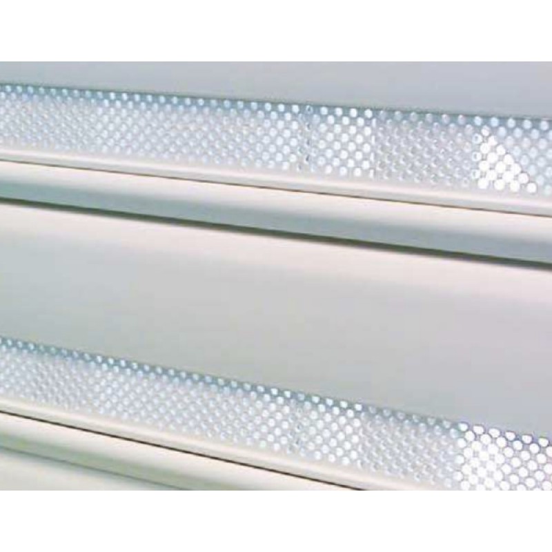Levivo Persiana de aluminio con cordón de tracción longitud acortable individualmente protección visual contra la luz y el deslumbramiento fácil montaje Blanco 100 x 130 cm 