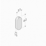 PBA 2001.IT.Y Bocchette pares del acero inoxidable rectangular