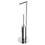 Soporte de Suelo Baño Colombo Mini B4018 Escobillero y Portarrollos